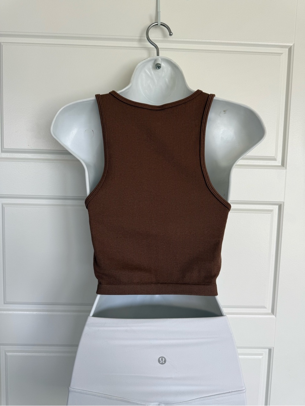 H&M Brown Ribbed Cropped Tank - Picture 2 of 3
